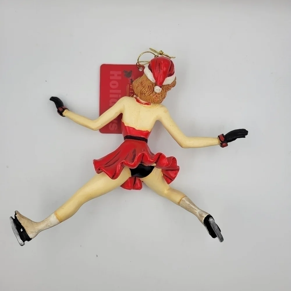 Vtg Winward Holidays Jazzy Female Ice Skater Christmas Ornament